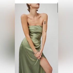 Reformation Barrow Silk Dress